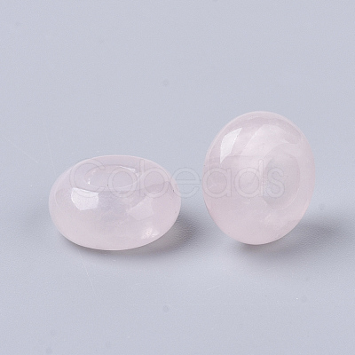 Natural Rose Quartz European Beads G-Q503-18-1