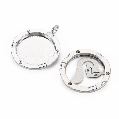 Alloy Diffuser Locket Pendants PALLOY-N171-03-1