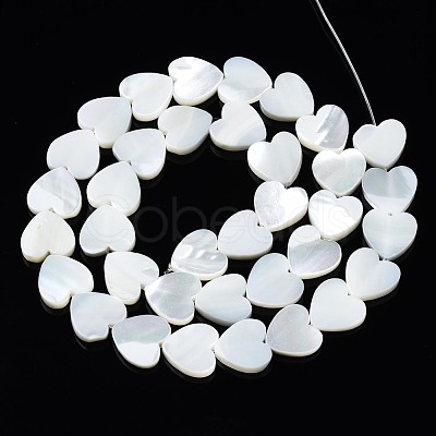 Natural Trochid Shell/Trochus Shell Beads Strands SSHEL-N034-99A-B01-1