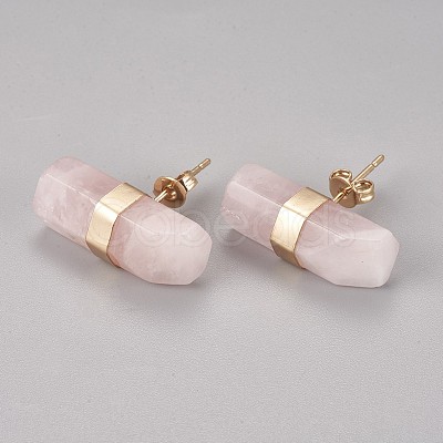 Natural & Synthetic Mixed Stone Stud Earrings EJEW-I212-F-1