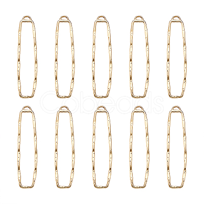 10Pcs Alloy Open Back Bezel Big Pendants PALLOY-TAG0001-01-1