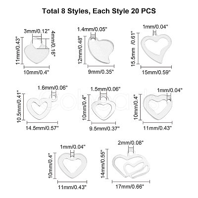 Unicraftale 304 Stainless Steel Pendants STAS-UN0004-56P-1