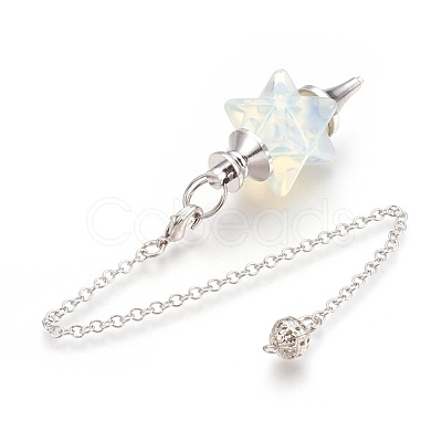 Opalite Dowsing Pendulums KK-F756-08E-1