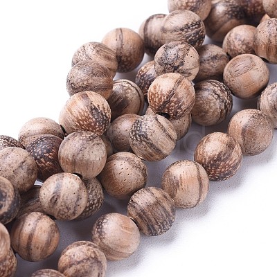 Natural Eaglewood Beads Strands WOOD-F008-06-B-1