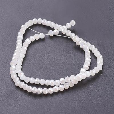 Electroplate Glass Beads Strands EGLA-D021-03-1