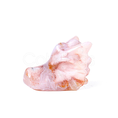 Natural Cherry Blossom Agate Display Decorations G-PW0004-42C-1