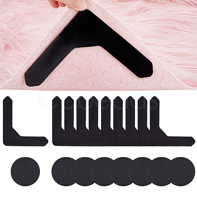 AHADEMAKER 10Pcs Double Sided Self Adhesive Hook and Loop Tapes FIND-GA0005-63-1