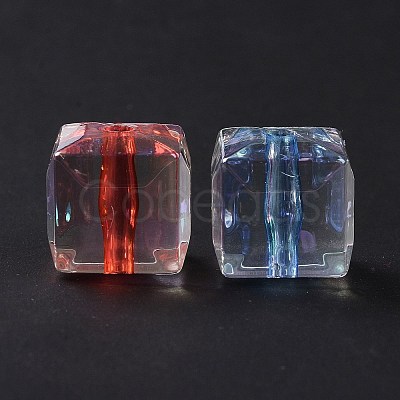 Transparent Acrylic Beads OACR-P011-08J-1