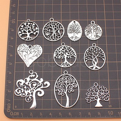 10Pcs Tibetan Style Alloy Pendants PW-WGFB9B9-01-1