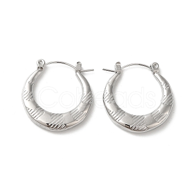 Non-Tarnish 304 Stainless Hoop Earrings for Women EJEW-Z026-37P-1