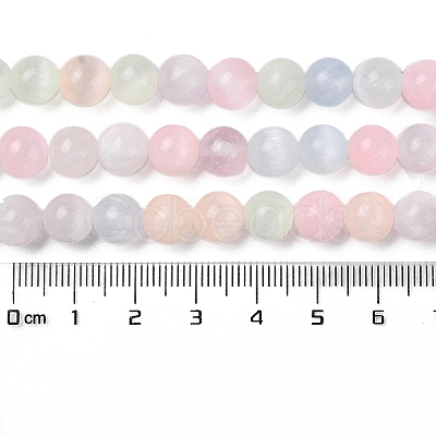 Macaron Color Natural Selenite Beads Strands G-Q162-A01-02A-02-1