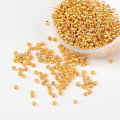 Brass Crimp Beads E002-G-1