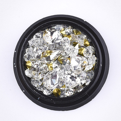 Rhinestone & Undrilled Micro Beads MRMJ-T016-04E-1