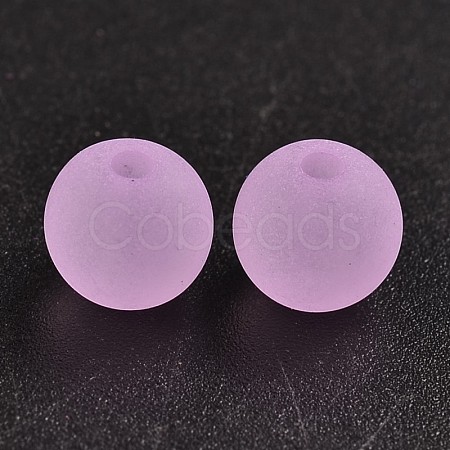 Transparent Acrylic Ball Beads FACR-R021-8mm-08-1