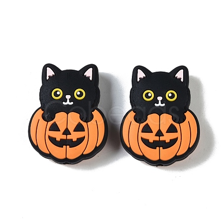 Halloween Theme Silicone Focal Beads SIL-M005-04A-1