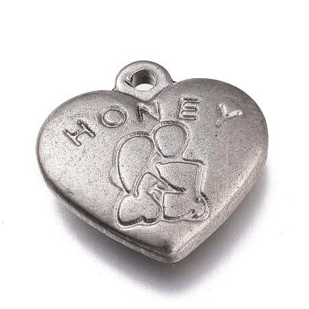 Non-Tarnish Valentine's Day 304 Stainless Steel Pendants STAS-Z007-08-1