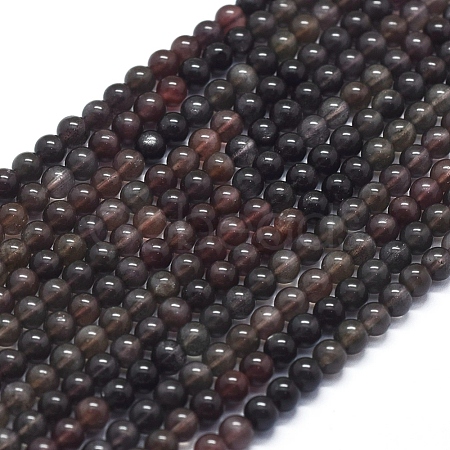 Natural Black Moonstone Beads Strands G-D0013-05A-1