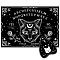 Pendulum Dowsing Divination Board Set, Rectangle Talking Board, with Planchette Accessories, Cat Shape, 11.2~30x9~21x5cm, 2pcs/set