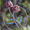 Metal Wind Chime, for Garden Outdoor Hanging Decoration, Flower, 350mm