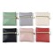 Imitation Leather Jewelry Storage Zipper Bags, for Earrings, Rings, Bracelets, Square, Mixed Color, 8x8x0.7cm