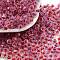 Glass Seed Beads, Inside Colours, Bicone, Medium Violet Red, 4.5x3.5mm, Hole: 1.4mm, about 5625pcs/pound