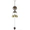 Alloy Wind Chime, for Home Garden Hanging Decorations, Heart, 400mm