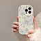 Tulip Cat Pattern TPU Plastic Mobile Phone Cover, Light Sky Blue, 13.15x6.45x0.77cm, Fit for iphone 13 mini