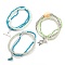 Bohemian Glass Beaded Stretch Bracelet Sets, Stackable Charm Bracelets for Women