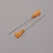 Plastic Fluid Precision Blunt Needle Dispense Tips, with 304 Stainless Steel Pin, Orange, 6.75x0.77cm, Inner Diameter: 0.42cm, Pin: 0.6mm