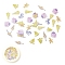 50Pcs Christmas Theme Paper Cabochons, Nail Art Decorations, Mixed Shape, Lilac, 4: 5~11x4~7x0.1mm