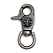 Alloy Swivel Clasps, Gunmetal, 65x25mm