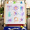 Paint Splatter PET Plastic Hollow Out Drawing Painting Stencils Templates DIY-WH0244-278-5