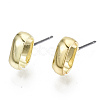 Iron Stud Earrings EJEW-N046-009-RS-1