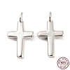 Rhodium Plated 925 Sterling Silver Charms STER-Q190-07P-1