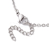 201 Stainless Steel Crystal Stone Cage Pendant Necklaces NJEW-JN04754-4