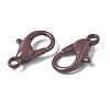 Spray Painted Eco-Friendly Alloy Lobster Claw Clasps PALLOY-T080-06E-14-NR-3