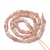 Natural Sunstone Beads Strands X-G-S290-04-2