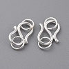 925 Sterling Silver S-Hook Clasps X-STER-T002-274S-1