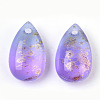 Two Tone Transparent Spray Painted Glass Charms GLAA-T017-02-B02-2