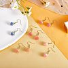 3D Resin Flower Dangle Earrings EJEW-SW00019-05-7