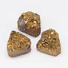 Electroplated Natural Druzy Quartz Crystal Beads G-G888-06A-1