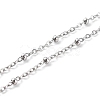 Beaded Necklaces & 304 Stainless Steel Satellite Chain Necklace Sets NJEW-JN03459-6