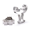 Stainless Steel Sea World Mixed Pattern Cookie Candy Food Cutters Molds DIY-H142-08P-3
