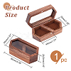 2-Slot Wooden Couple Rings Storage Boxes CON-WH0087-42B-2