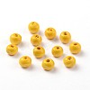 Dyed Natural Wood Beads WOOD-Q006-10mm-03-LF-2