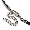 Waxed Cord Necklaces NJEW-P310-10P-3