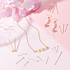 BENECREAT 200Pcs 4 Styles Brass Eye Pin KK-BC0013-37-5