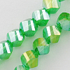 Electroplate Glass Beads Strands EGLA-R031-12mm-11-1