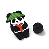 Panda with Heart Enamel Pin JEWB-A019-01D-3