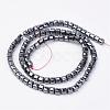 Non-magnetic Synthetic Hematite Beads Strands G-F396-34-6x6mm-2